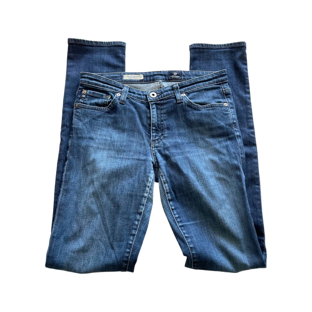 AG Adriano Goldschmied The Premiere Skinny Straight Leg Jeans Blue Denim 28R